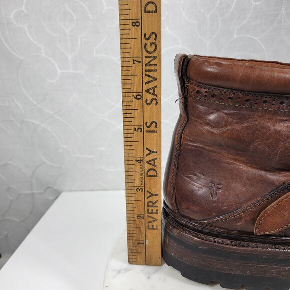 Frye George Norwegian‎ Hiker Boots Mens 13 Brown Buckle Leather main image 11
